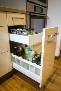 blum internal drawers system intivo installed by design Indian kitchen company in noida & delhi