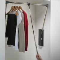 hafele wardrobe clothes rod pull down fittings and installation in noida