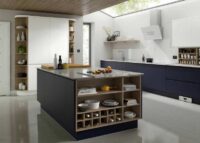 handleless modular kitchen in noida seamless opening of drawers