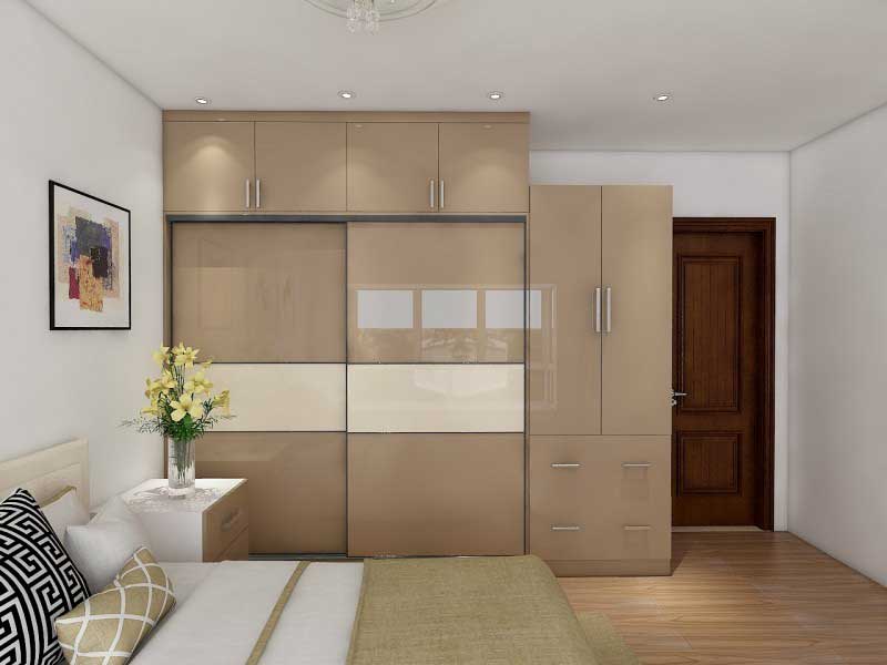 custom made wardrobes in acrylics by the design indian wardrobe company in noida